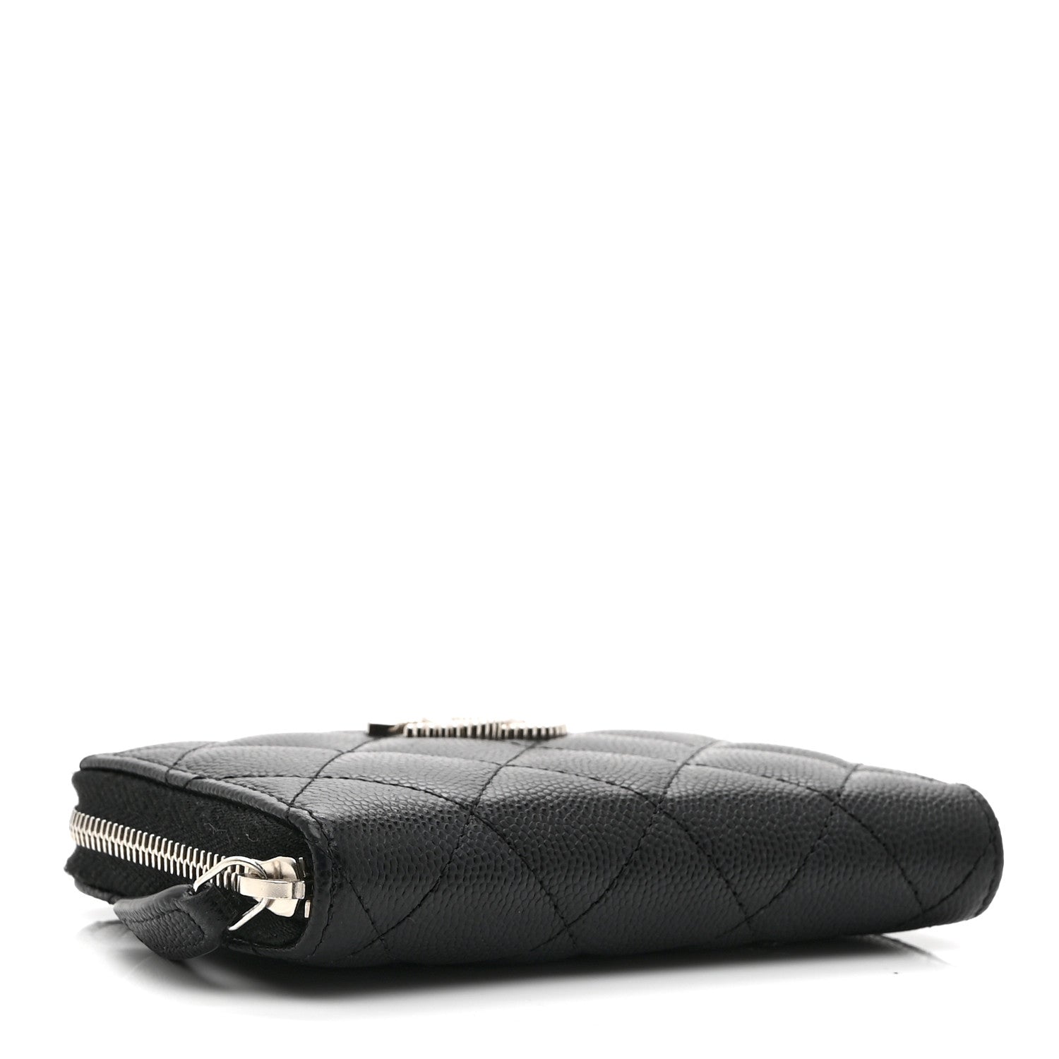 Chanel Caviar Quilted CC Zipped Coin Purse Black 4 of 7