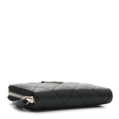 Chanel Caviar Quilted CC Zipped Coin Purse Black 4 of 7