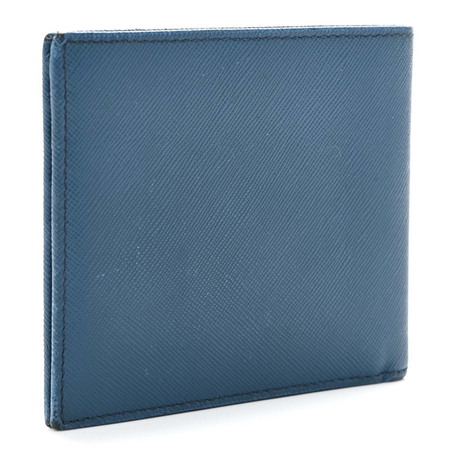 Prada Saffiano Bi-Fold Wallet Cobalto 3 of 8