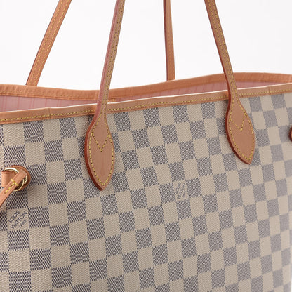 Louis Vuitton Damier Azur Neo Neverfull MM Rose Ballerine 11 of 12