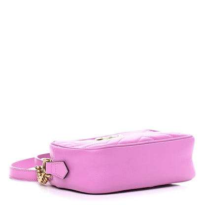 Gucci Calfskin Matelasse Mini GG Marmont Chain Shoulder Bag Candy Mousse 4 of 7