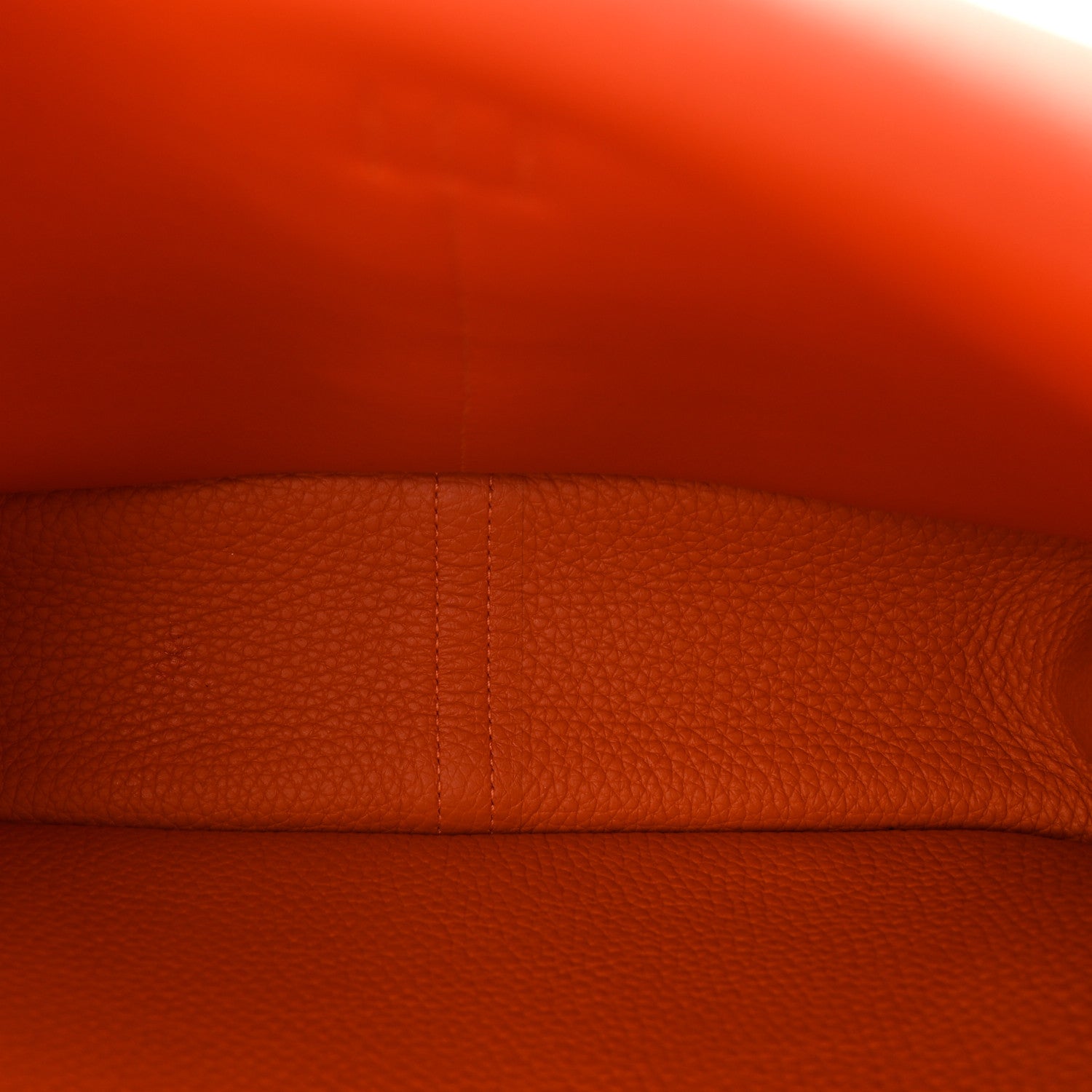 Hermes Taurillon Clemence Halzan 25 Orange 5 of 10