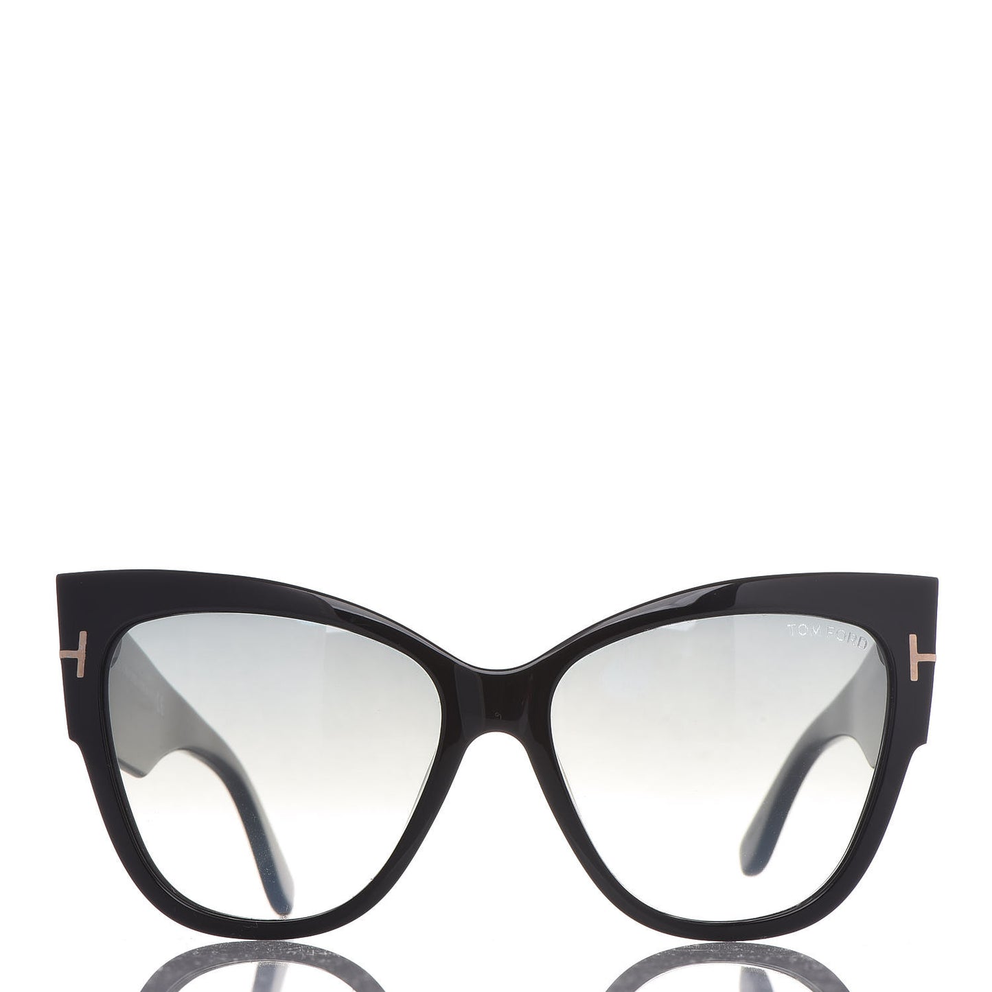 Acetate Anoushka Cat Eye Sunglasses TF371 Black