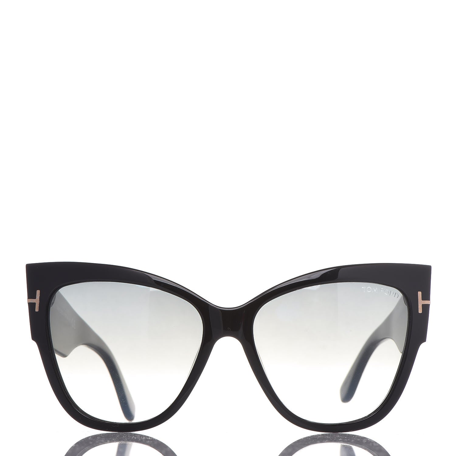 Tom Ford Acetate Anoushka Cat Eye Sunglasses TF371 Black 4 of 7