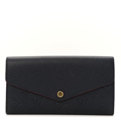 Louis Vuitton Empreinte Sarah Wallet NM Marine Rouge 1 of 7