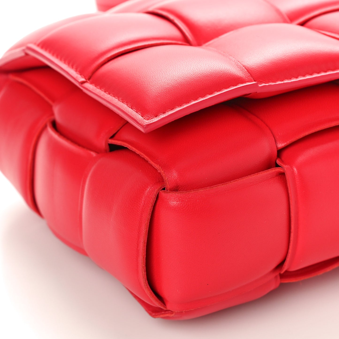 Nappa Maxi Intreccio Padded Cassette Crossbody Bag Firework