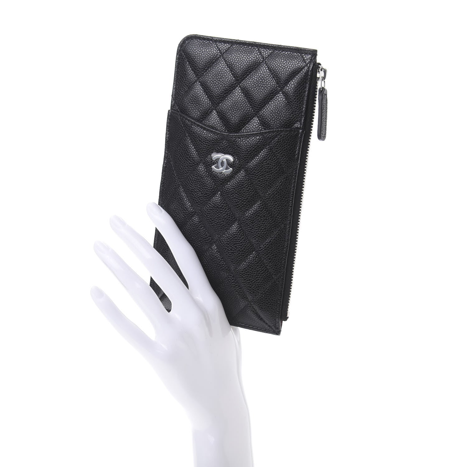Chanel Caviar Quilted Classic iPhone Pouch Black 2 of 8