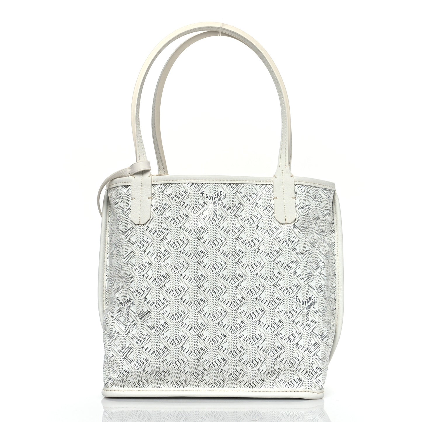 Goyardine Reversible Mini Anjou White