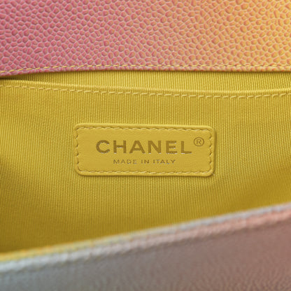 Chanel Caviar Quilted Medium Rainbow Boy Flap Multicolor 6 of 11