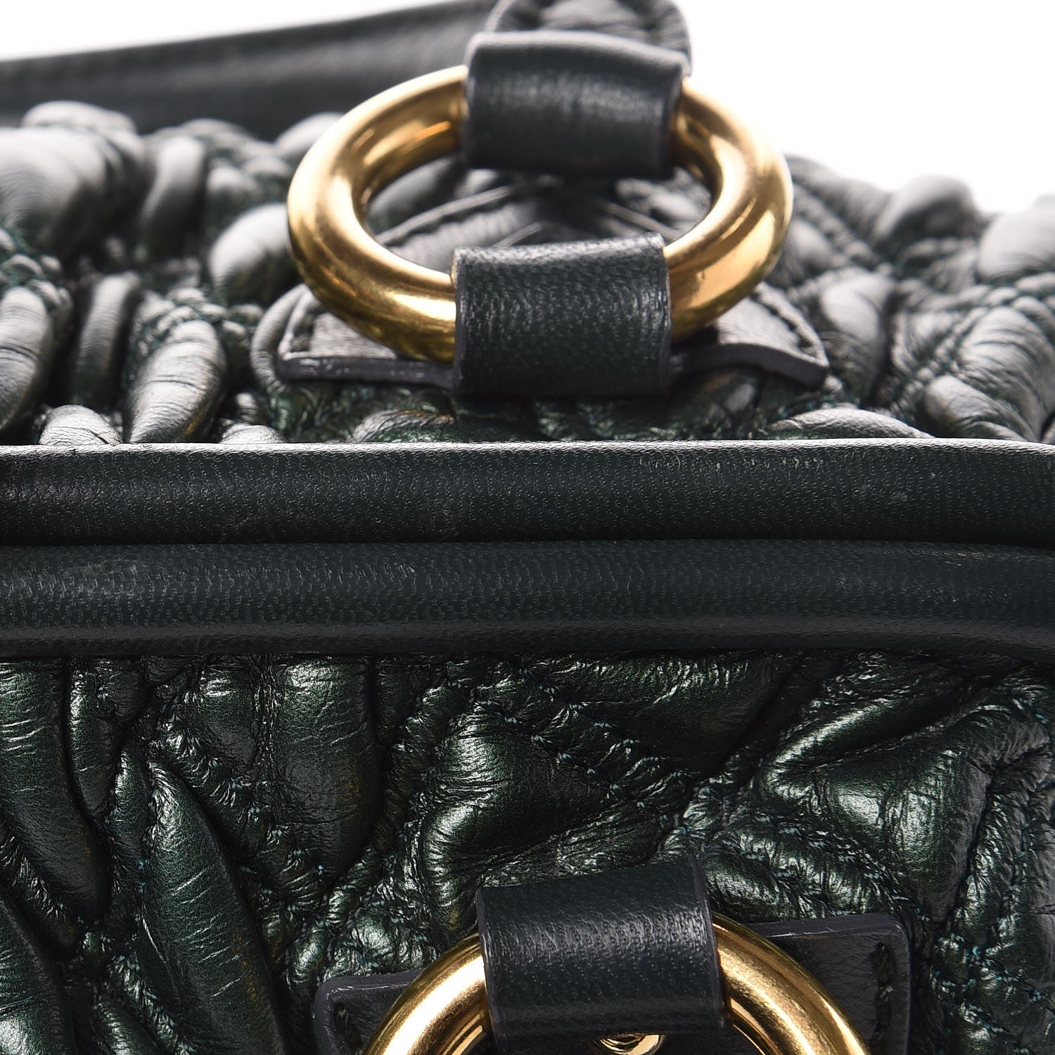 Marc Jacobs Calfskin Quilted Stam Emerald Green 9 of 9