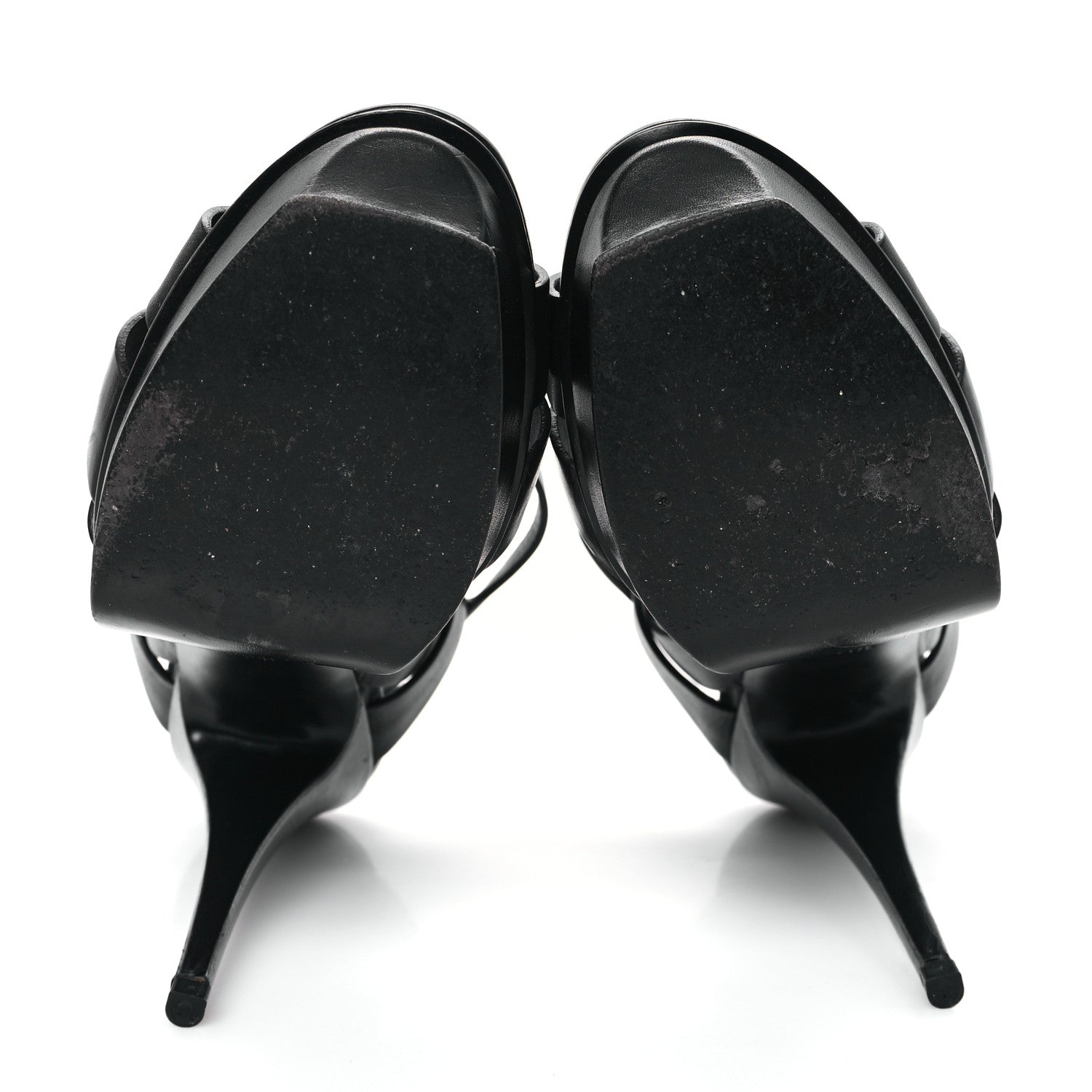 Saint Laurent Calfskin Tribute 105 Platform Sandals 41.5 Black 6 of 11