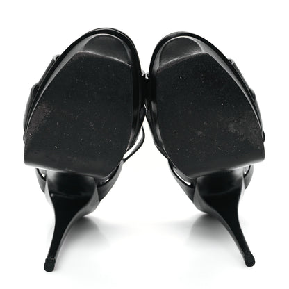 Saint Laurent Calfskin Tribute 105 Platform Sandals 41.5 Black 6 of 11