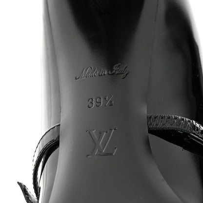 Louis Vuitton Patent Uniformes Silhouette 40mm Pumps 39.5 Black 6 of 10