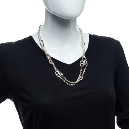 Hermes Sterling Silver Farandole Necklace 120 3 of 4