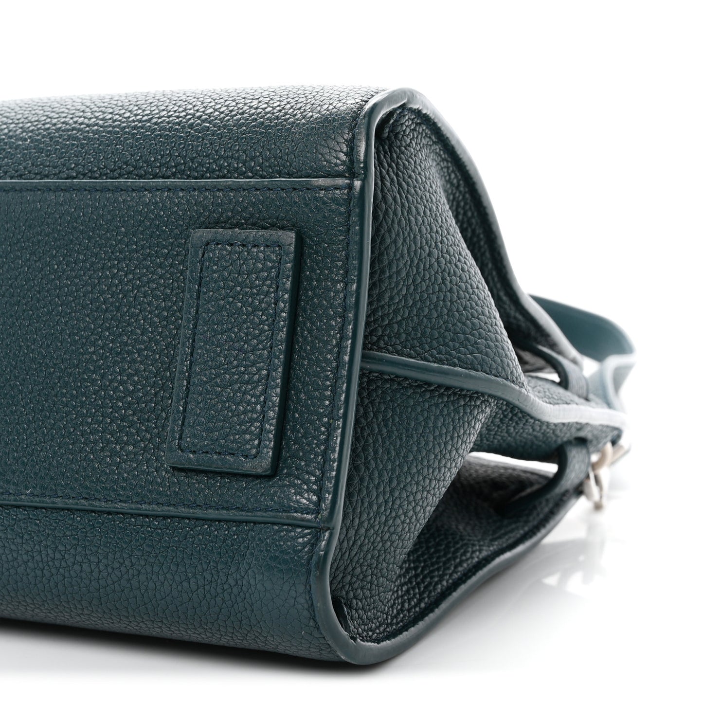 Grained Calfskin Nano Sac De Jour Souple Teal Green