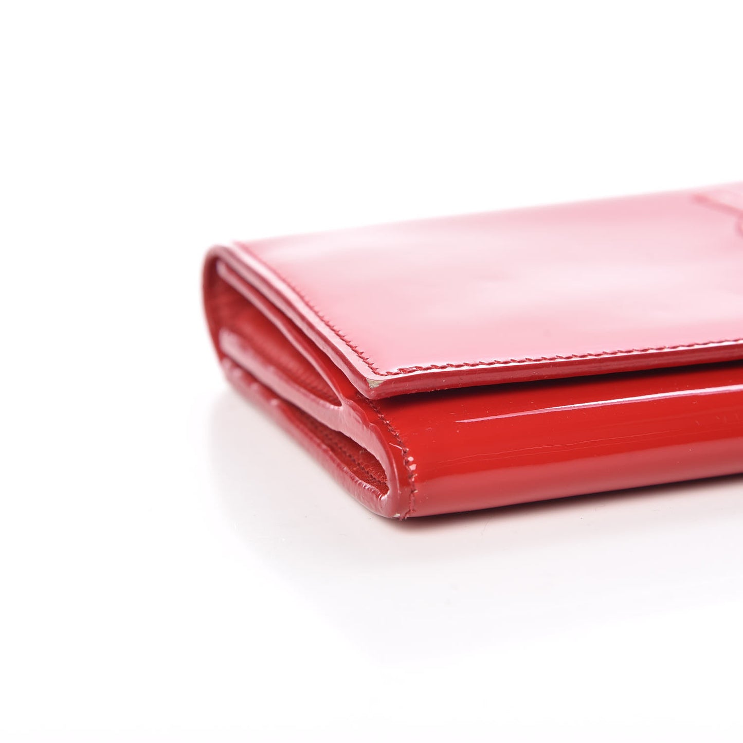 Patent Belle De Jour Flap Wallet Red