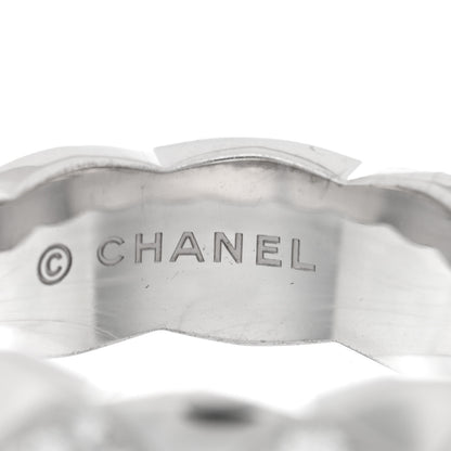 Chanel 18K White Gold Diamond Small Coco Crush Ring 54 7 4 of 4