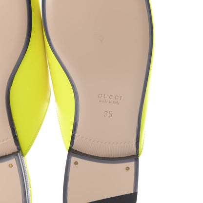 Gucci Calfskin Womens Princetown Slippers 35 Yellow Fluo 8 of 11