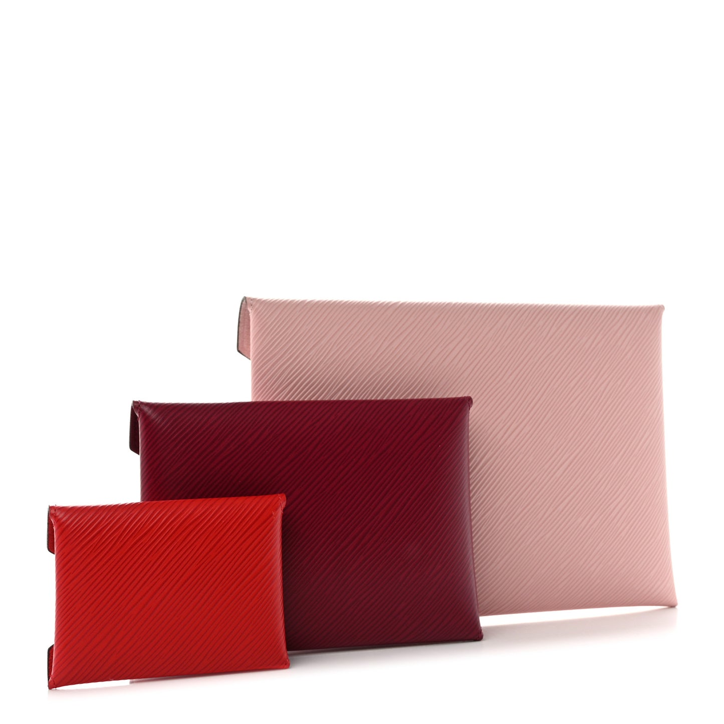 Epi Kirigami Pochette Set Rose Ballerine Fuchsia Coquelicot