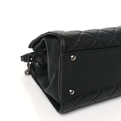 Chanel Caviar Quilted Medium CC Bucket Bag Black 9 of 16