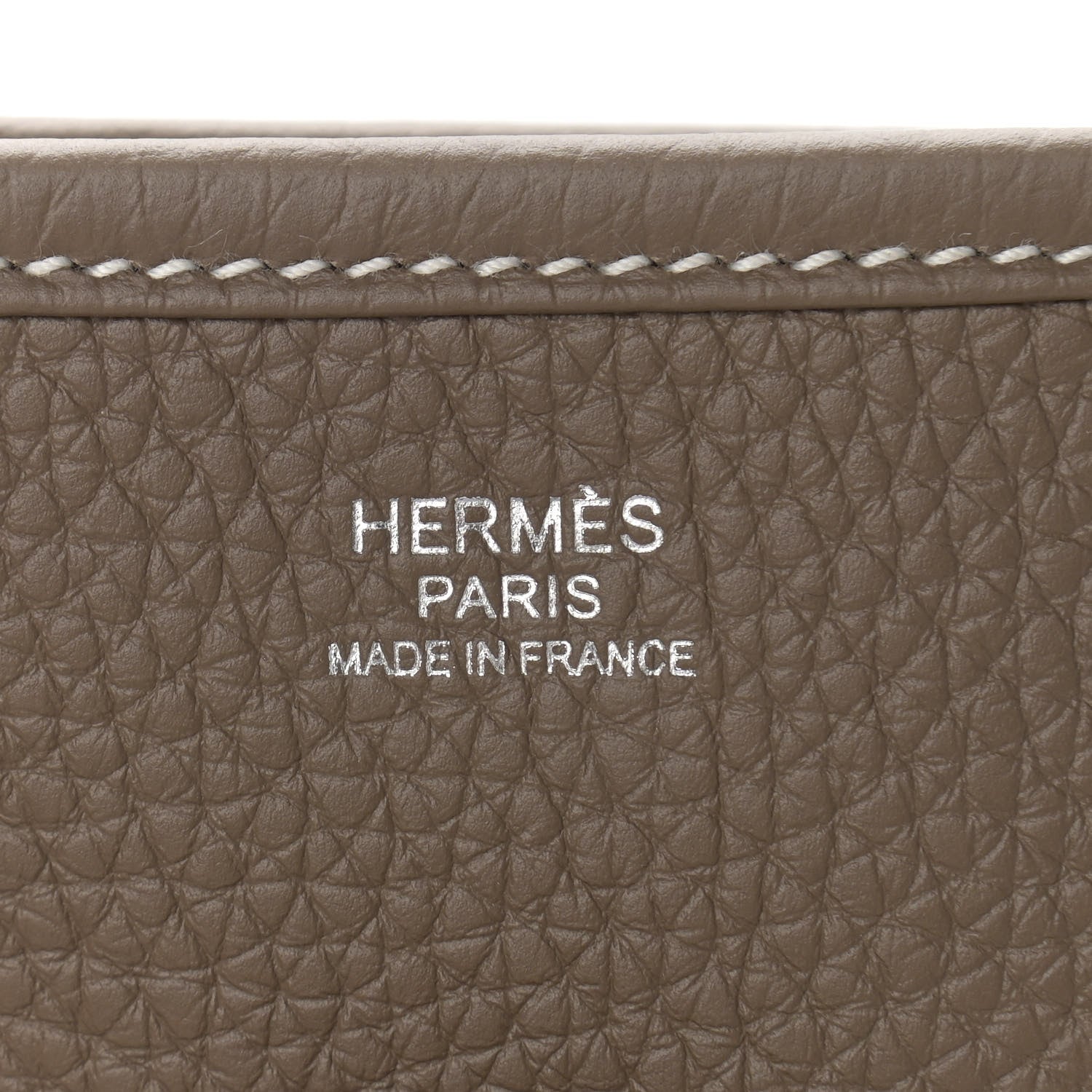 Hermes Taurillon Clemence Evelyne III GM Etoupe 5 of 8