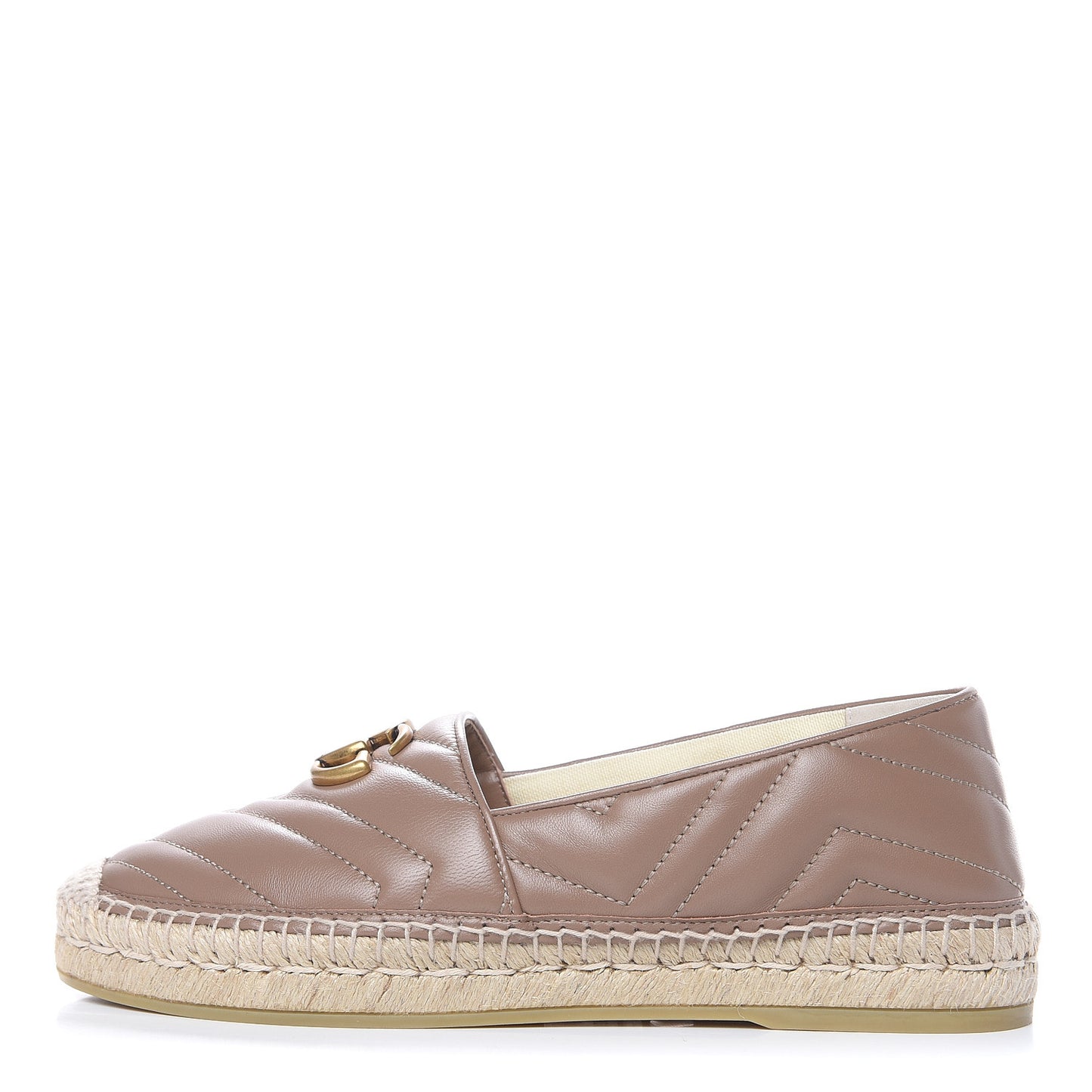 Nappa Matelasse GG Marmont Espadrilles 39 Porcelain Rose