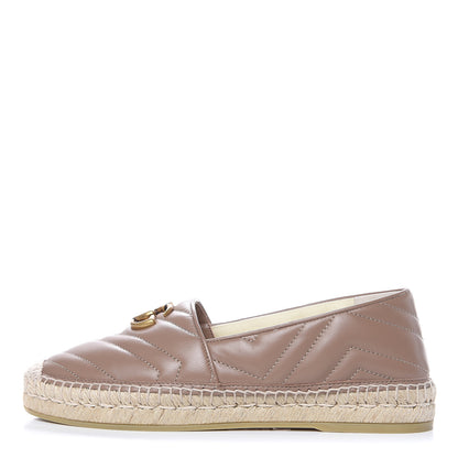 Gucci Nappa Matelasse GG Marmont Espadrilles 39 Porcelain Rose 1 of 10