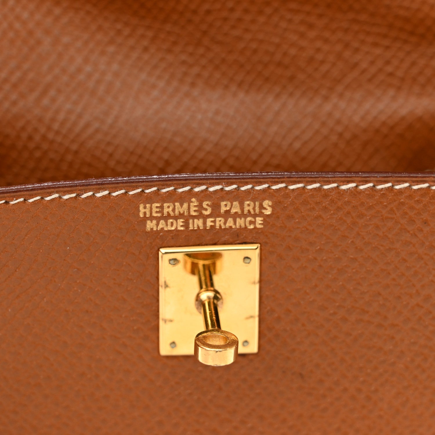 Hermes Courchevel Micro Kelly Sellier 15 Gold 6 of 12