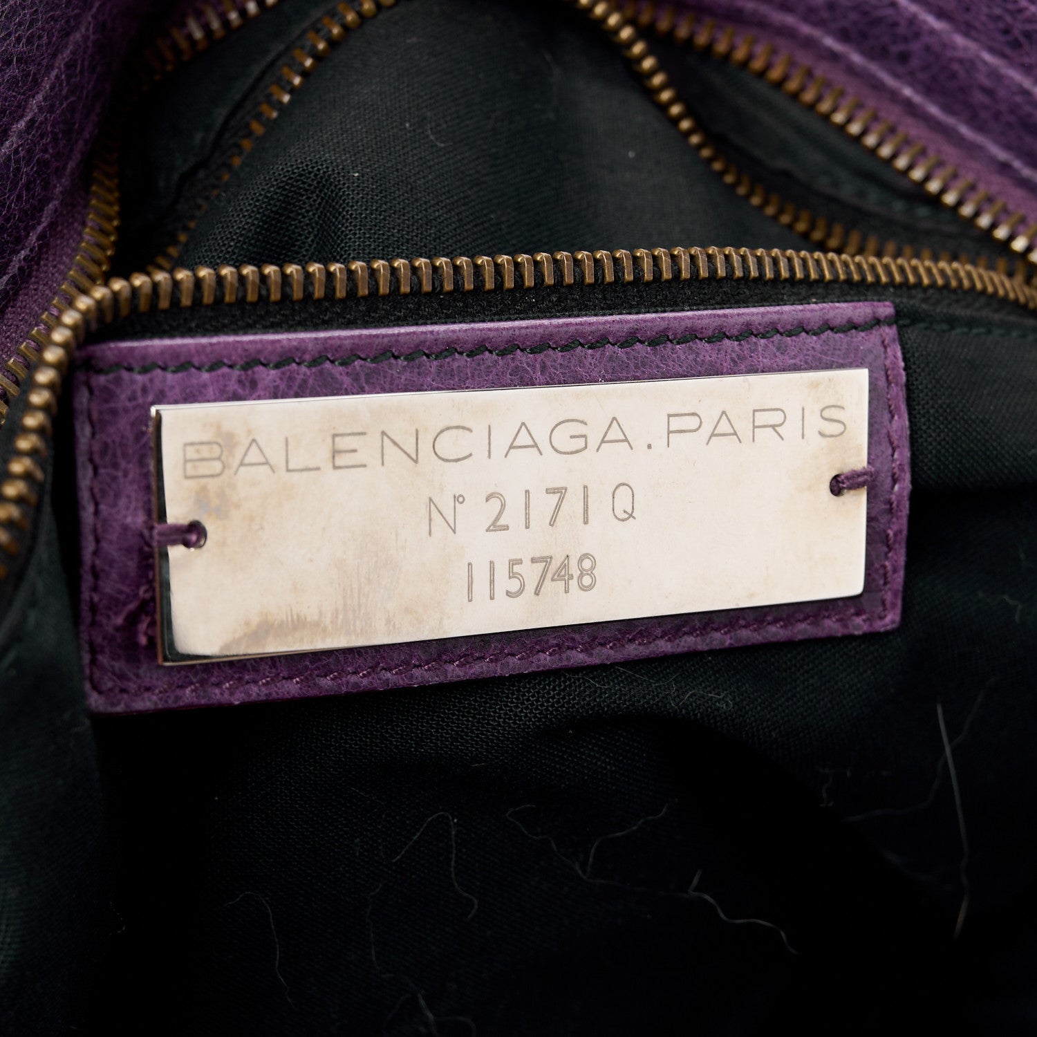 Balenciaga Agneau Classic Hardware City Raisin 8 of 17