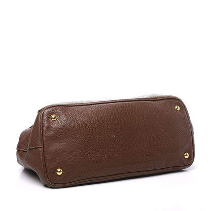 Prada Vitello Daino Tote Palissandro 3 of 13