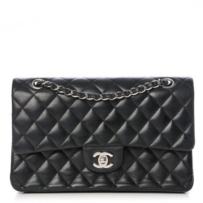 Chanel Lambskin Quilted Medium Double Flap Black 1 of 14