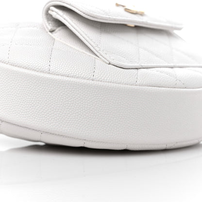 Chanel Caviar Quilted Polly Pocket Pouch Hobo White 8 of 9