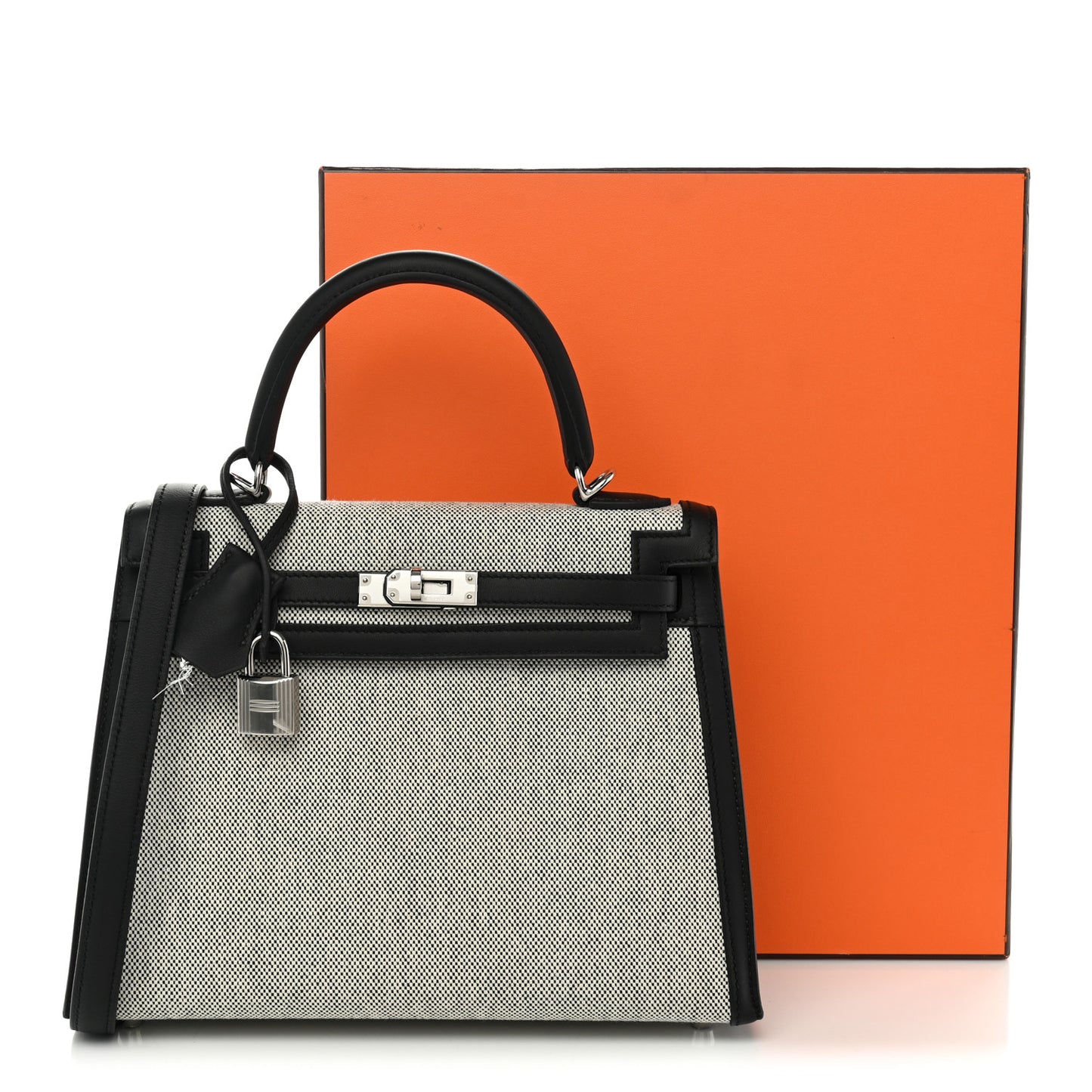 Toile H Swift Kelly Sellier 25 Ecru Black