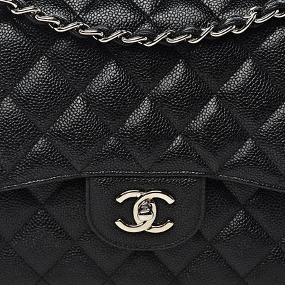 Chanel Caviar Quilted Jumbo Double Flap Black 10 of 11