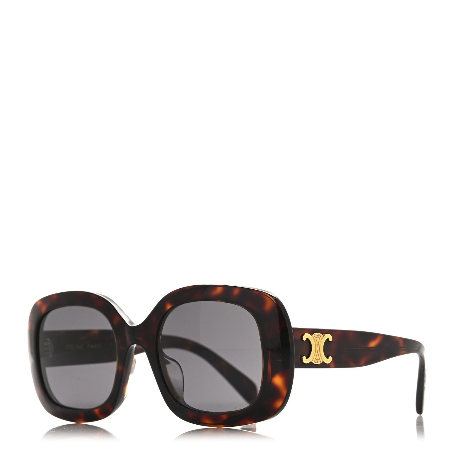 Celine Acetate Triomphe 01 Sunglasses CL40262U Tortoise 1 of 7