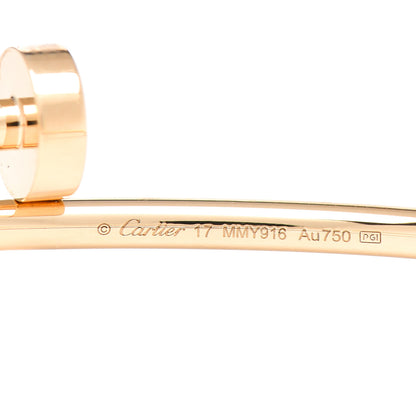Cartier 18K Yellow Gold Small Juste Un Clou Bracelet 17 4 of 5