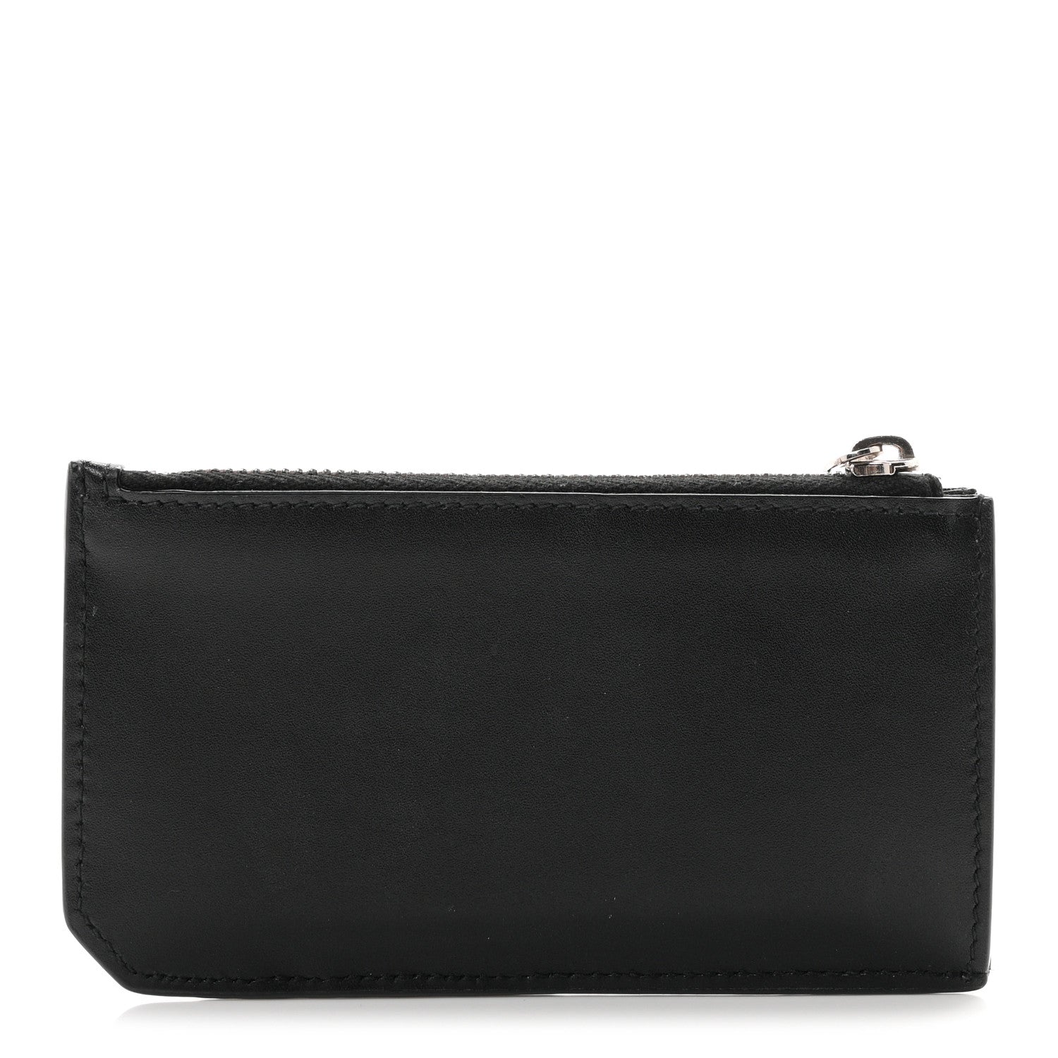 Saint Laurent Calfskin 5 Fragments Zip Pouch Card Holder Black 1 of 8