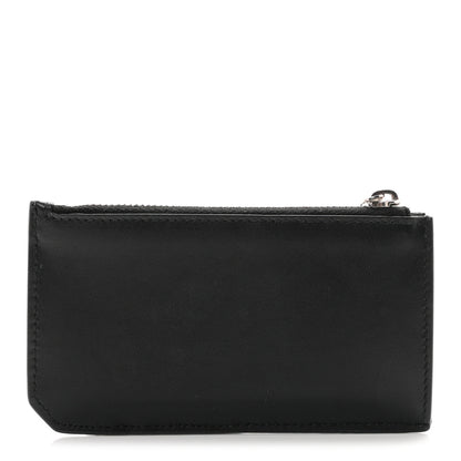 Saint Laurent Calfskin 5 Fragments Zip Pouch Card Holder Black 1 of 8