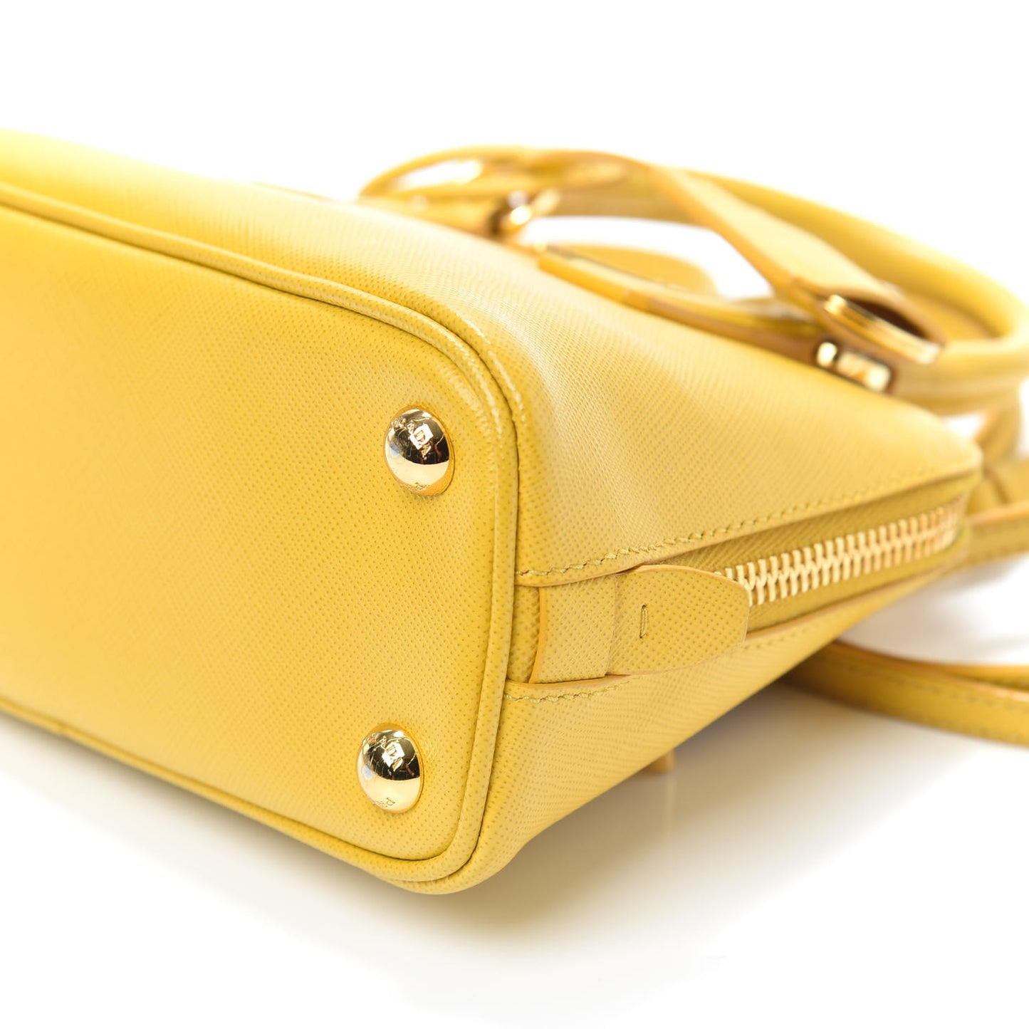Saffiano Lux Mini Promenade Tote Yellow