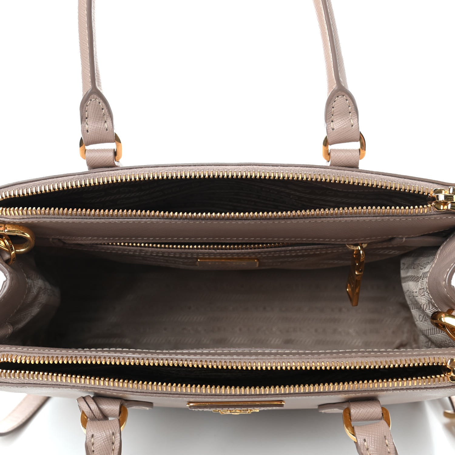 Prada Saffiano Small Galleria Double Zip Tote Cammeo 4 of 4