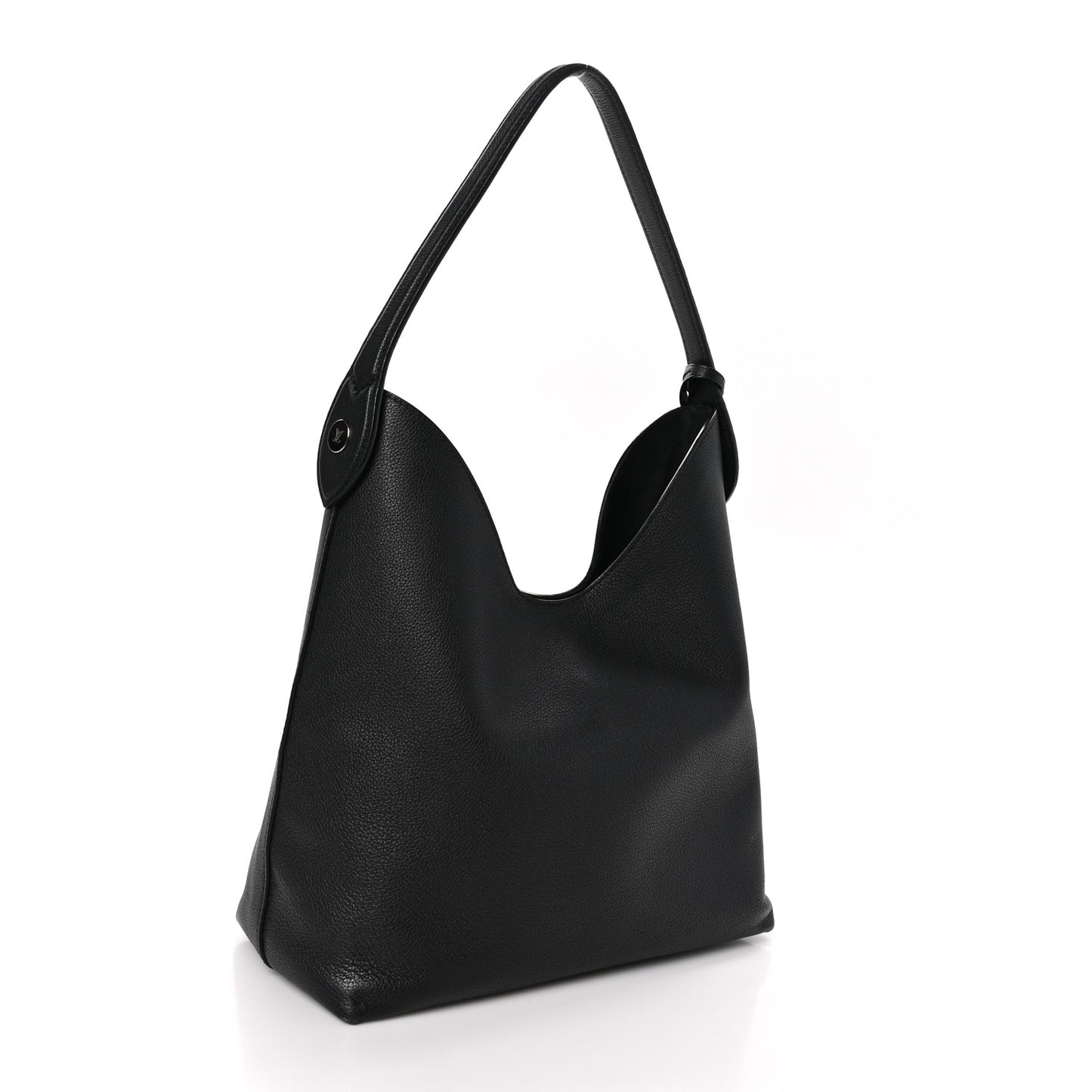 LOUIS VUITTON Calfskin Lockme Hobo Black