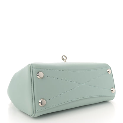 Balenciaga Smooth Calfskin Mini Bel Air Carry All Bag Mineral Green 4 of 9