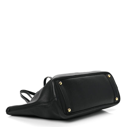 Burberry Grainy Calfskin Medium Honeybrook Tote Black 5 of 13