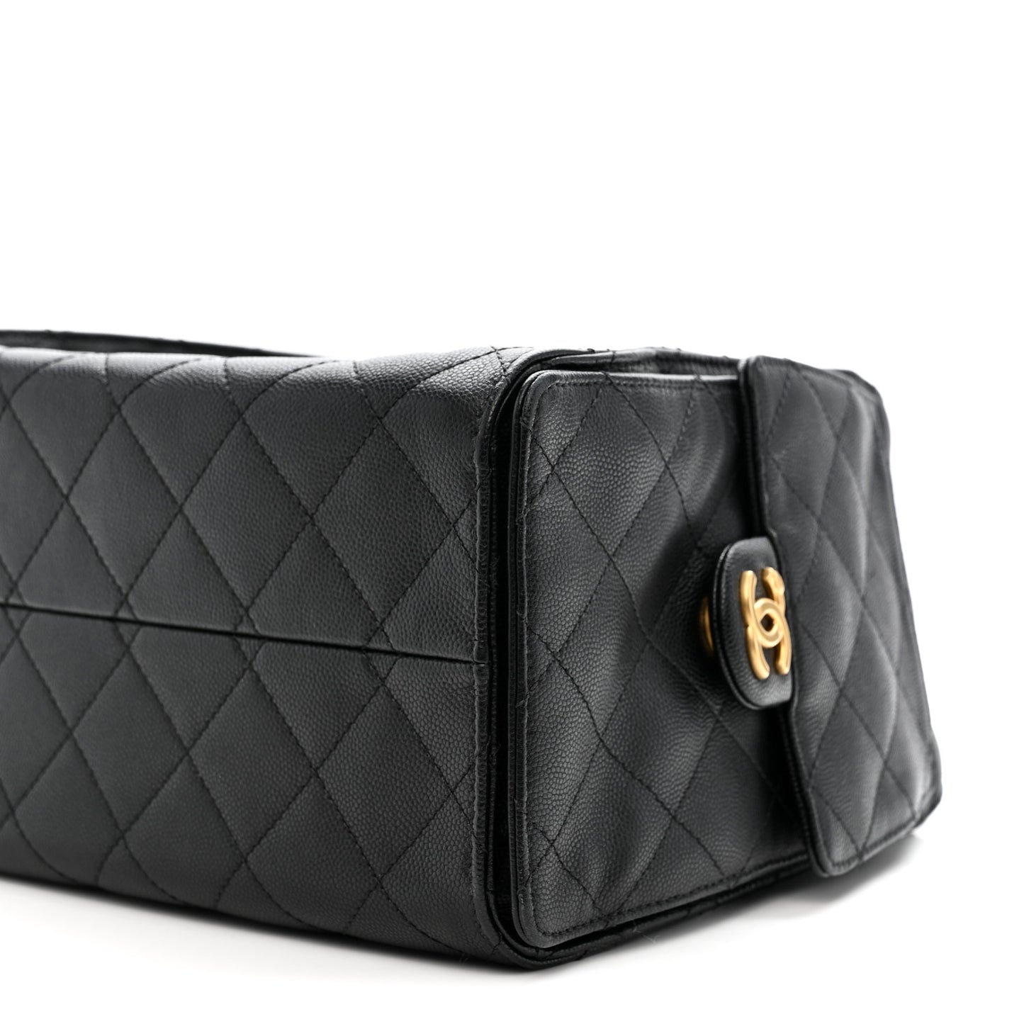 Caviar Quilted Small Chanel 25 Handbag Black