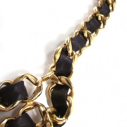 Chanel Leather Gold Chain Link Medallion Belt 5 of 5