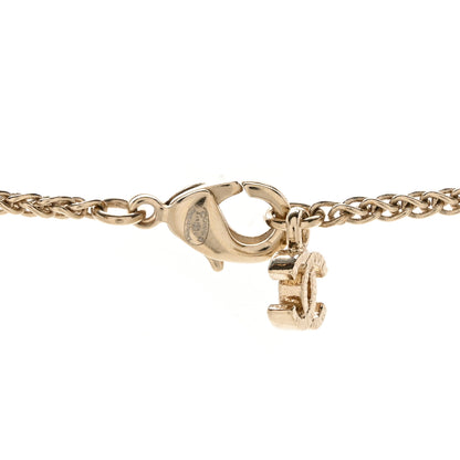 Chanel Pearl CC Pendant Necklace Gold 4 of 5