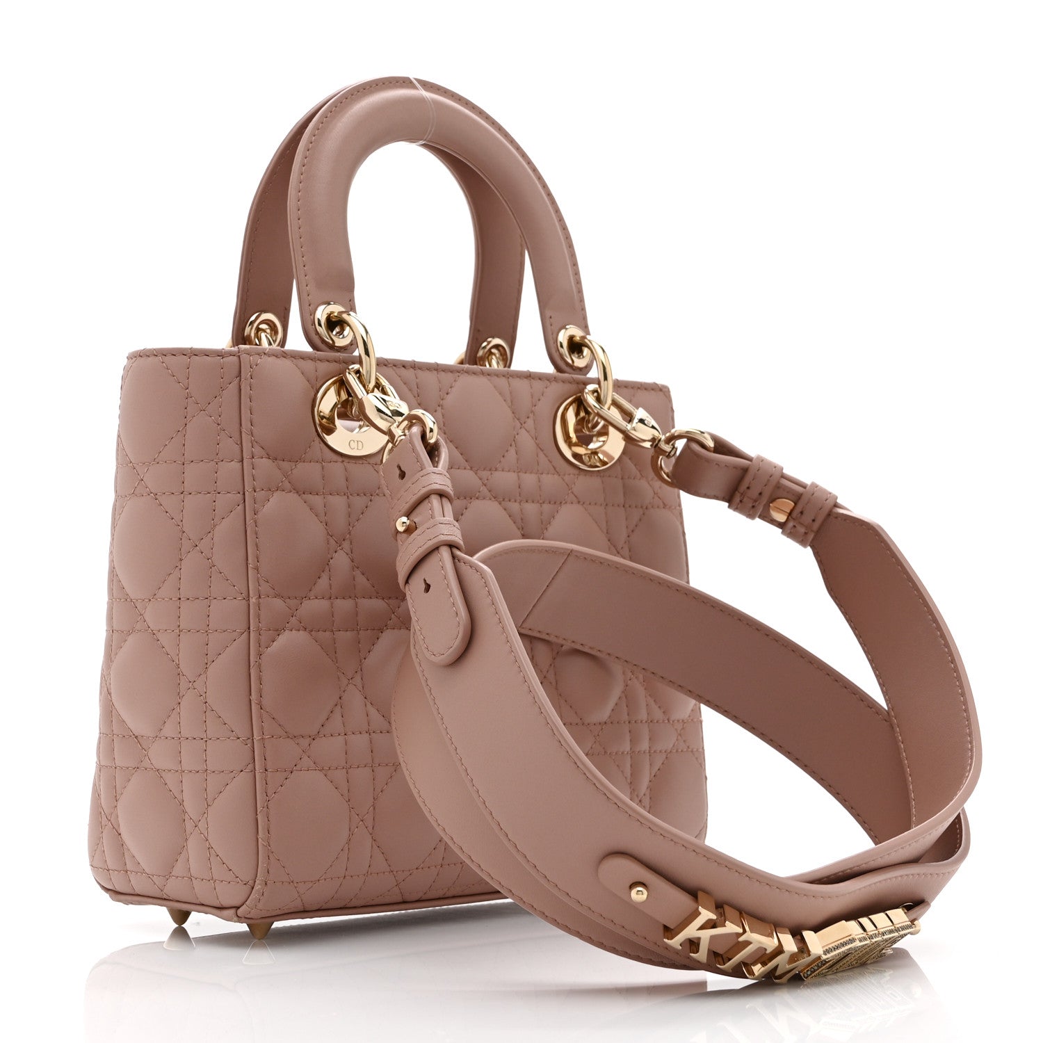 Christian Dior Lambskin Cannage Small My ABCDior Lady Dior Fard 3 of 10