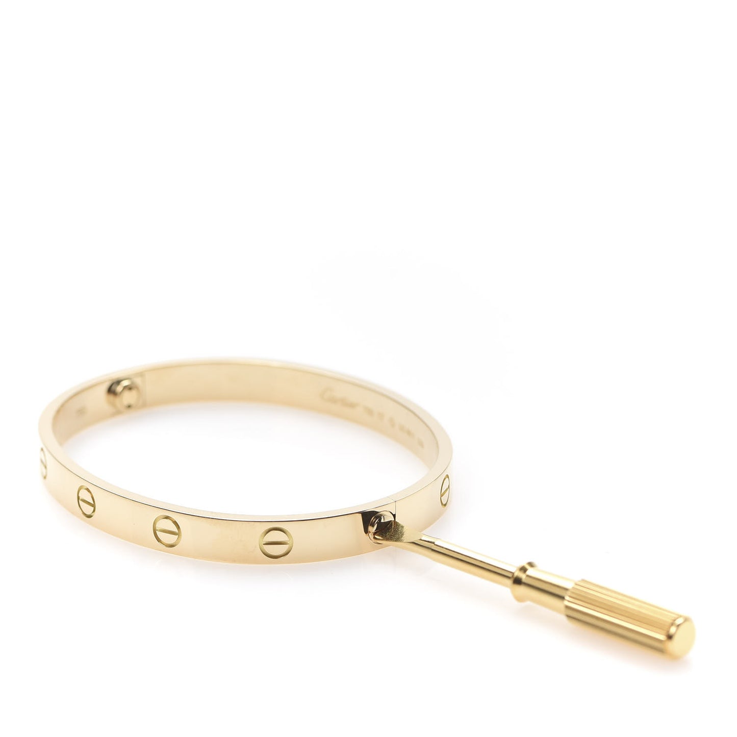 18K Yellow Gold LOVE Bracelet 17
