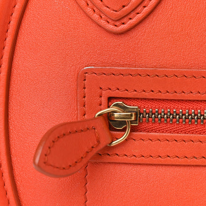 Celine Smooth Calfskin Nano Luggage Fluo Orange 12 of 12