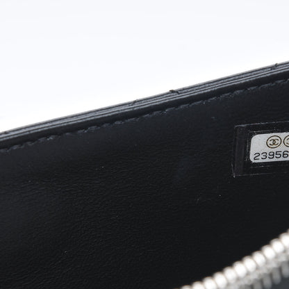 Chanel Lambskin Quilted Classic Zip Pouch Black 7 of 7